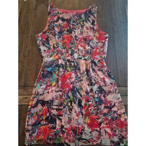 BB Dakota Abstract Multicolor Sleeveless Dress Size Small